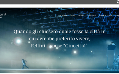 Istituto Luce Cinecittà presenta il Sito web degli Studios di Cinecittà